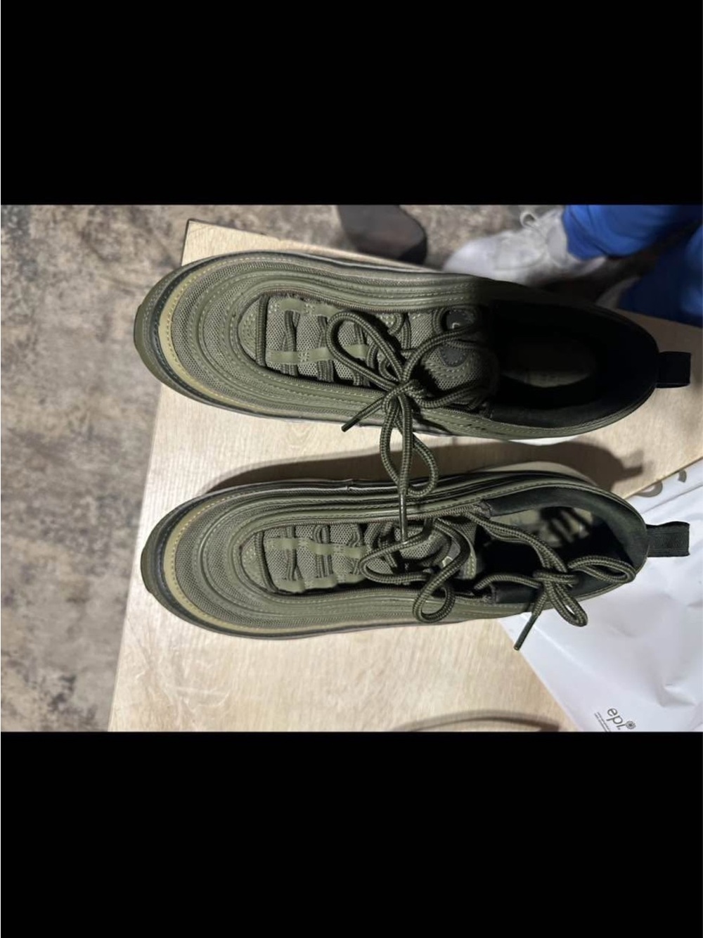 Nike Olive Green Women's Air-Inspired Sneakers